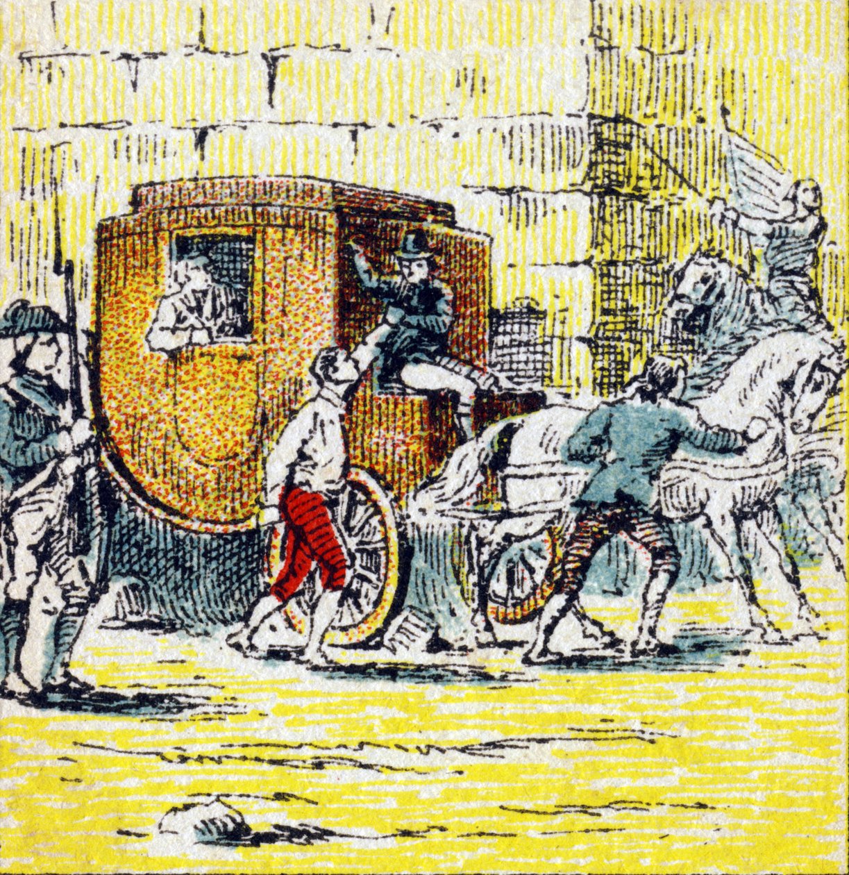 Louis XVI ve kaçan ailesinin 21 Haziran 1791