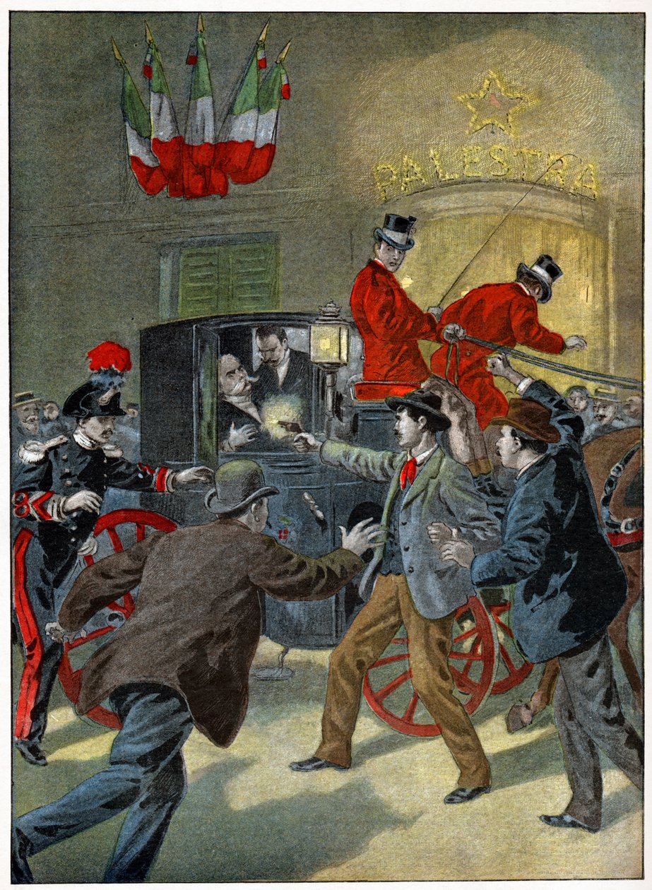 Umberto I suikastı by Unbekannter Künstler