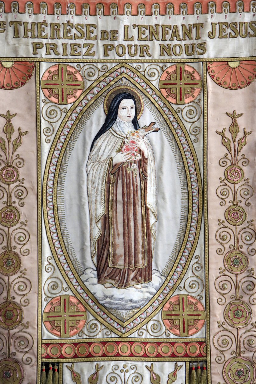 Afiş: ""St. Therese of the Child Jesus, bizim için dua et."", Honfleur, Fransa by Unbekannt