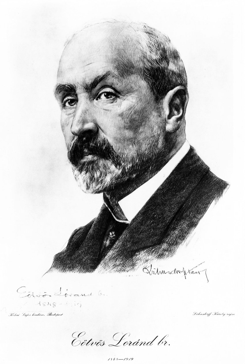 Baron Lorand Von Eotvos, Macar fizikçi, 1900 dolayları by Unbekannt