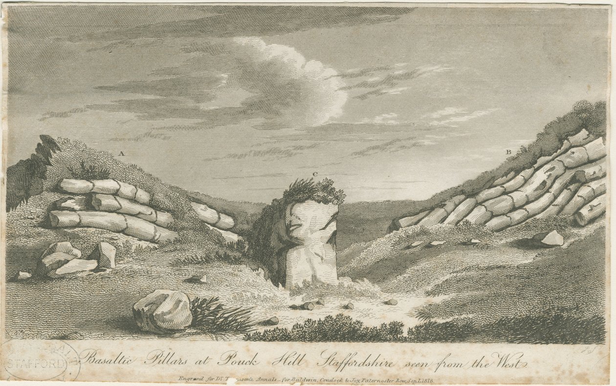 Bescot - Bazalt Sütunlar: gravür ve [c 1818] by Unbekannt