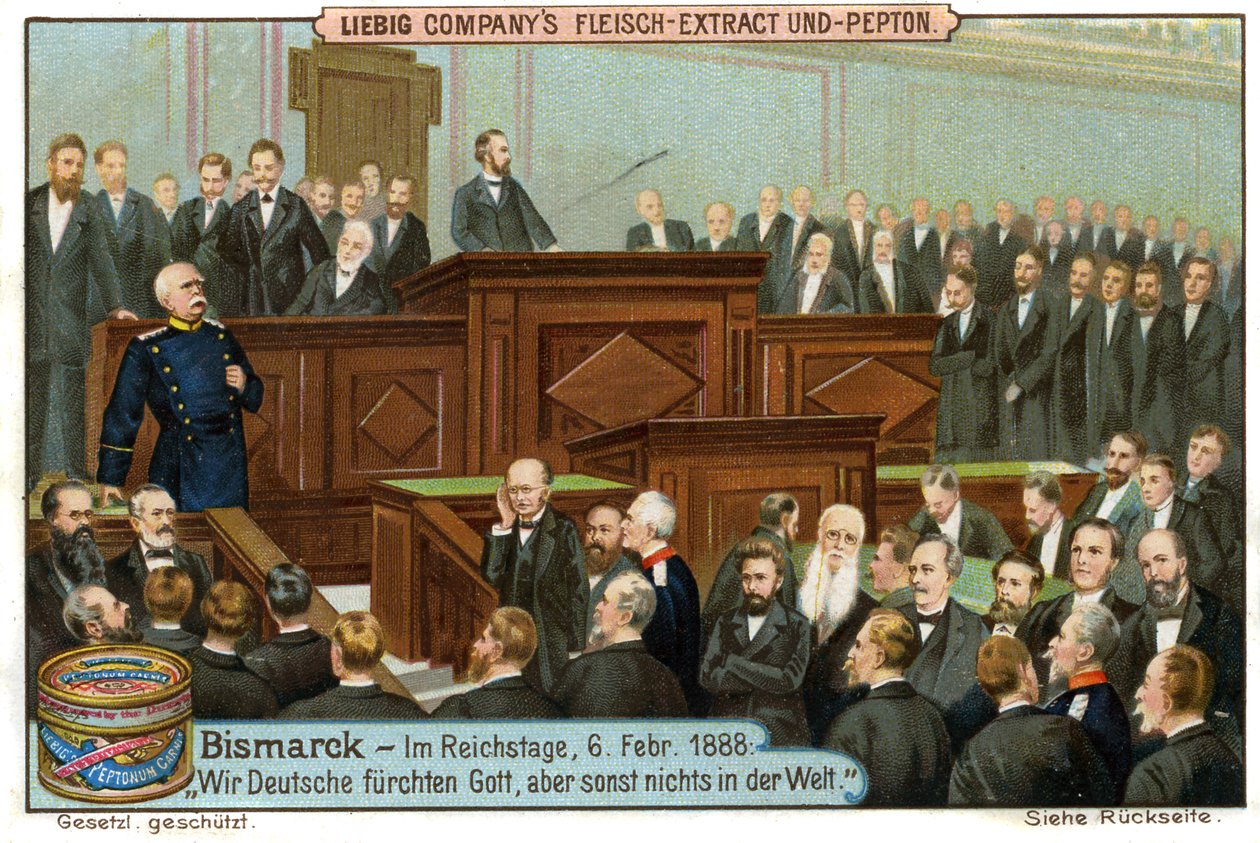 Bismarck Reichstag#39;da by Unbekannter Künstler