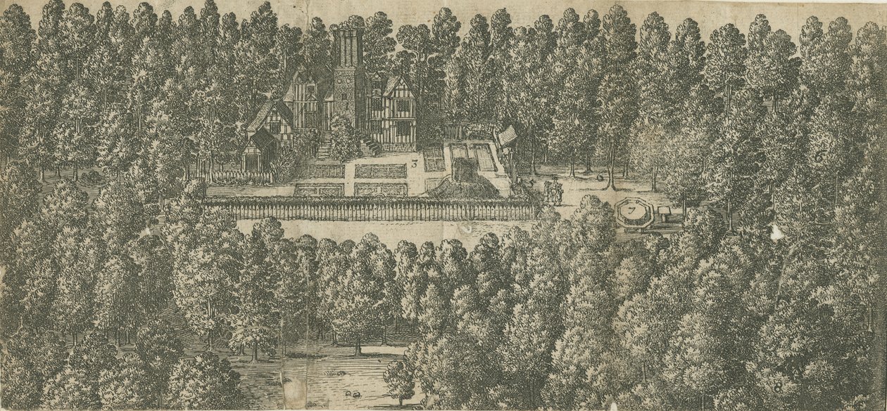 Boscobel Evi: gravür ve [17. yüzyıl] by Unbekannt