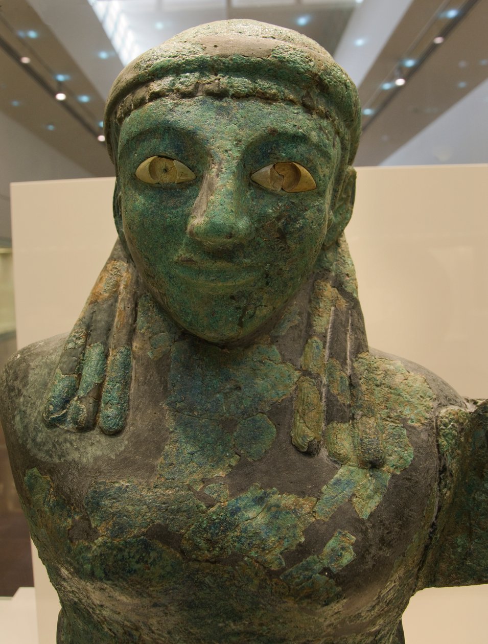 Bronz kadın kanatlı figür (MÖ 590 - MÖ 580), Olympia Müzesi, Olympia (??????), Mora, Yunanistan (fotoğraf) by Unknown