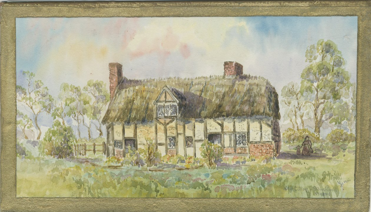 Burston - eski yazlık: sulu boya, 1926 by Unbekannt