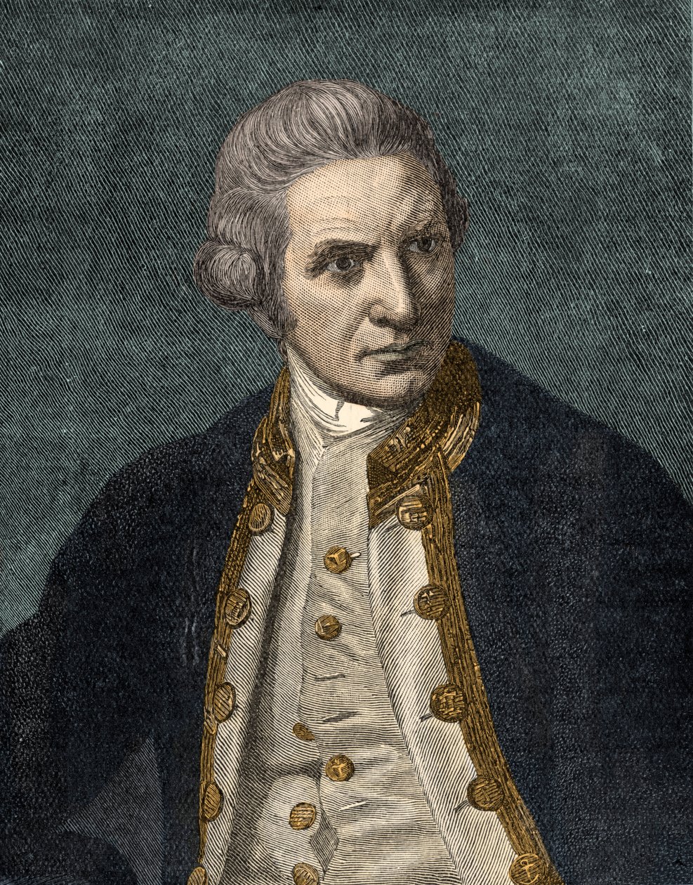Kaptan James Cook - portre by Unbekannter Künstler