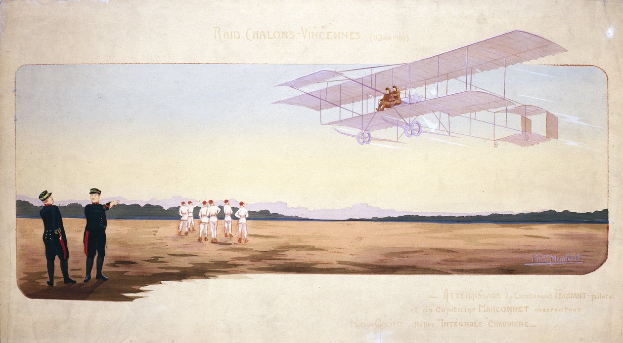 Chalons-Vincennes (Chalons Vincennes) Hava Yarışı, Fransa, 9 Haziran 1910 by Unbekannt