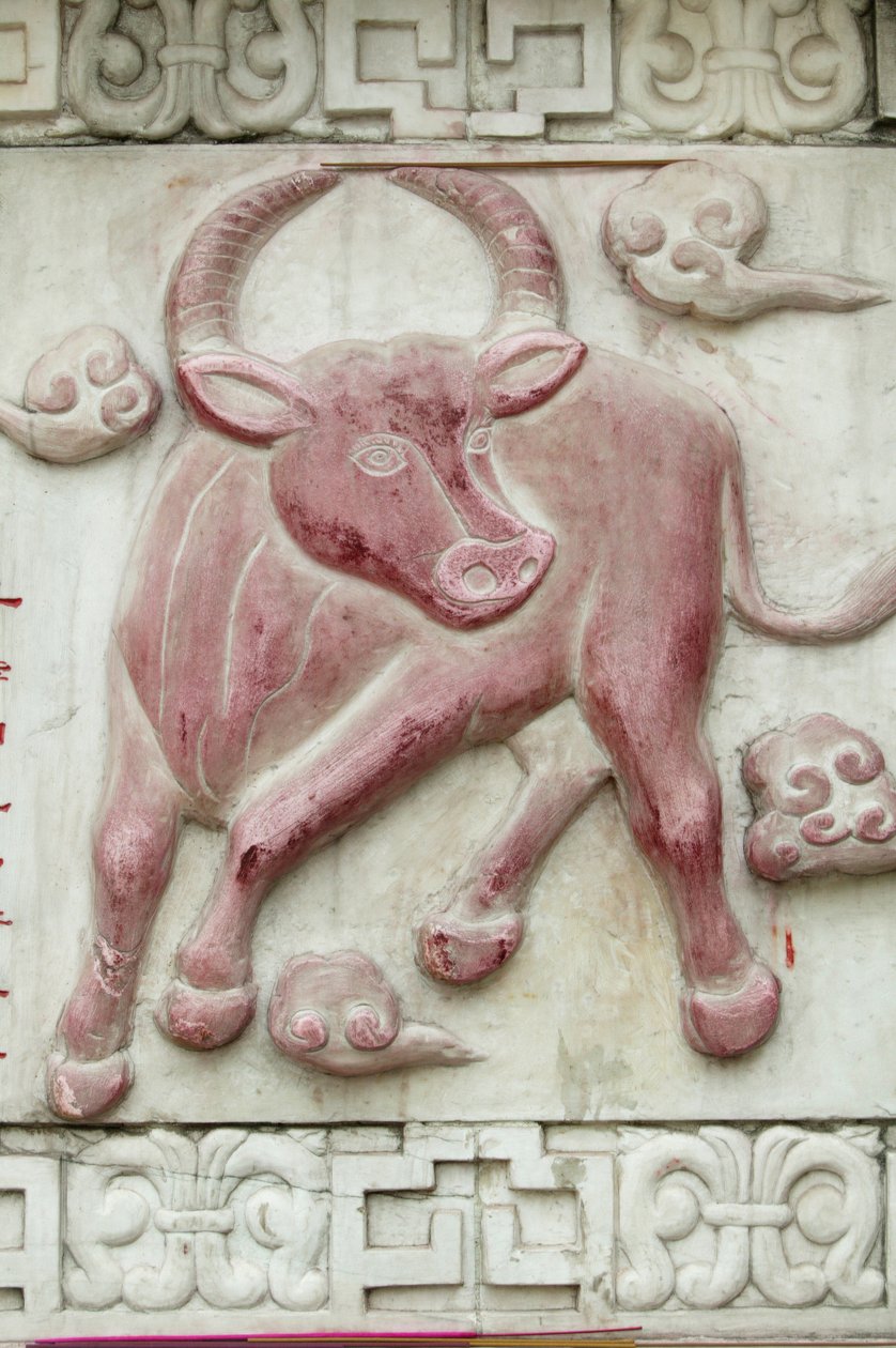 Çin astrolojik işareti. Beyaz bulut tapınağı Pekin Çin by Unbekannt