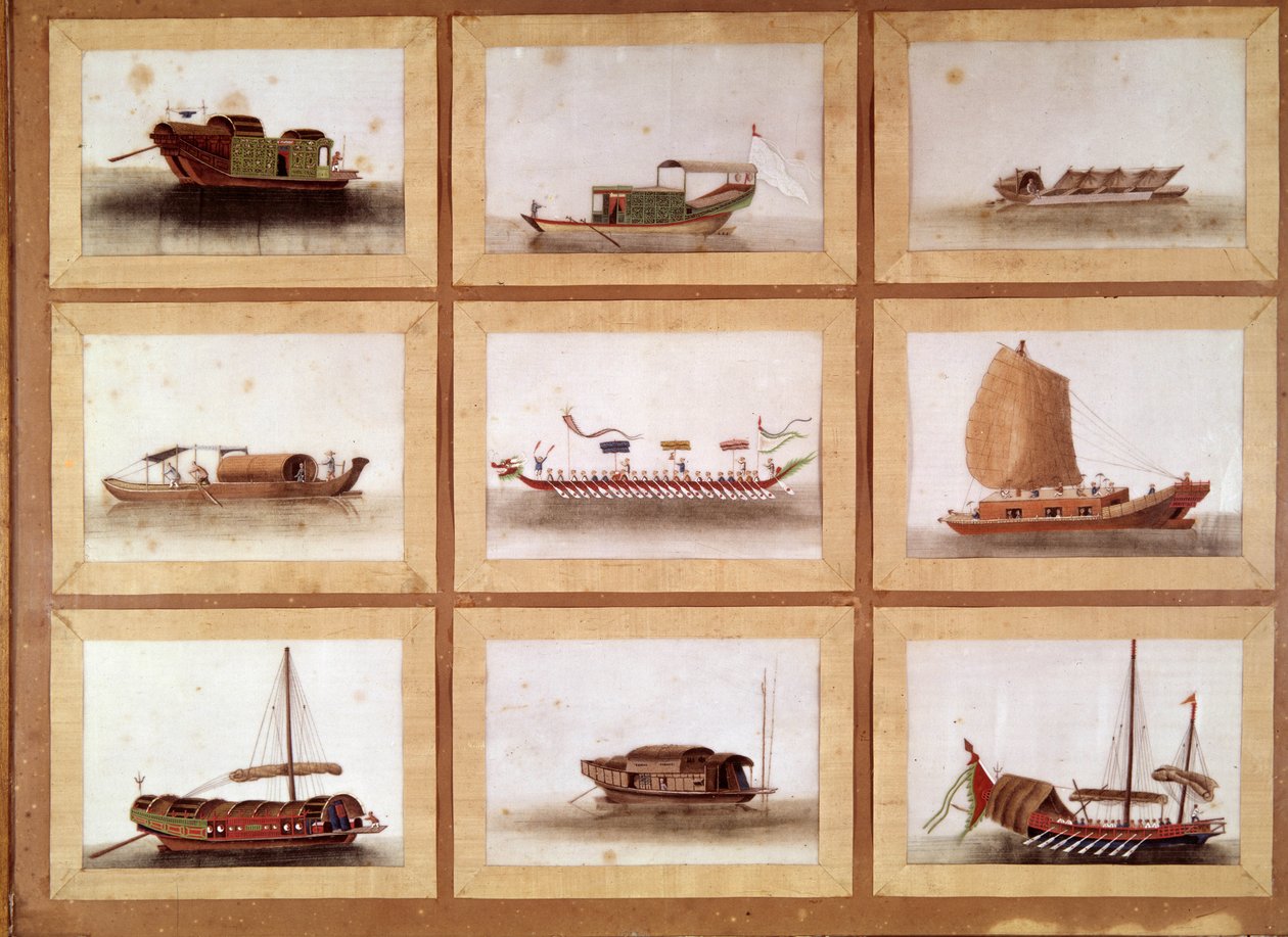 Büyük Zheng He (Zheng-He veya Cheng Ho) (1371-1433) veya Hajji Mahmud (Arapça adı) Çinli hadım ve deniz kaşifinin Çin hurdaları. by William M. Timlin