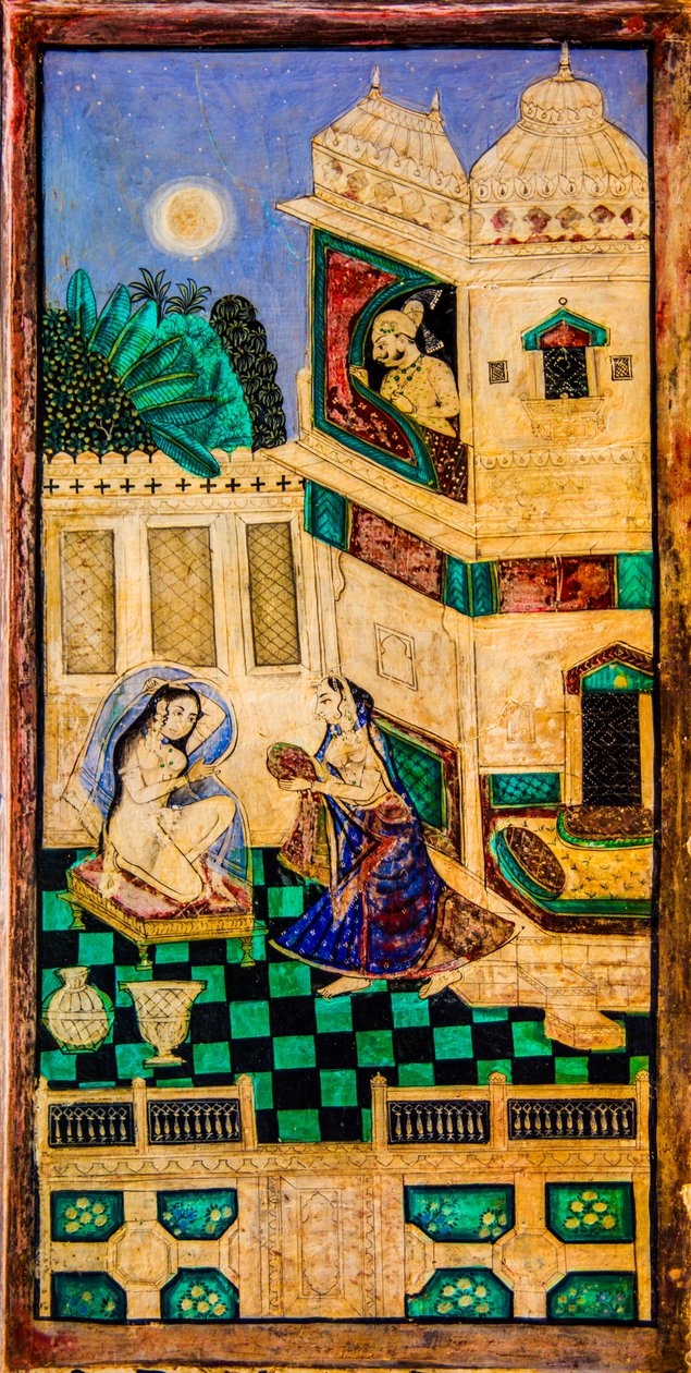 Chittra Shala avlusu, virtüöz ince tablolar, Taragarh Kalesi, Bundi, Bundi, Rajasthan, Hindistan, Asya (fotoğraf) by Unbekannter Künstler