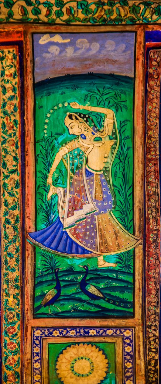 Chittra Shala avlusu, virtüöz ince tablolar, Taragarh Kalesi, Bundi, Bundi, Rajasthan, Hindistan, Asya (fotoğraf) by Unbekannter Künstler