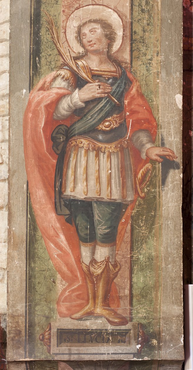 Kilise Aziz Lawrence. İç mekan. Apsis. Detay. Duvar boyamaları. Barok. by Unbekannt