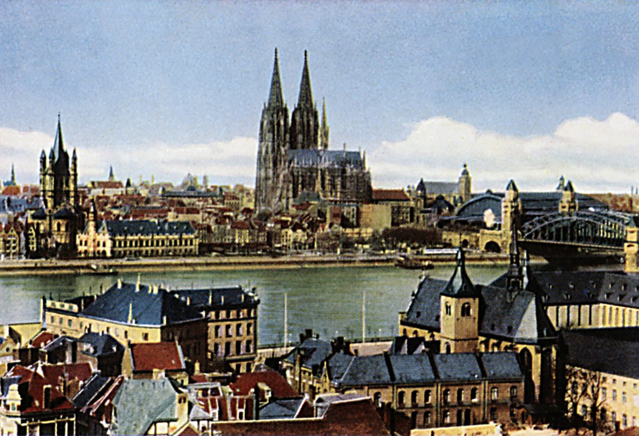 Köln: katedral ve şehir by Unbekannter Künstler