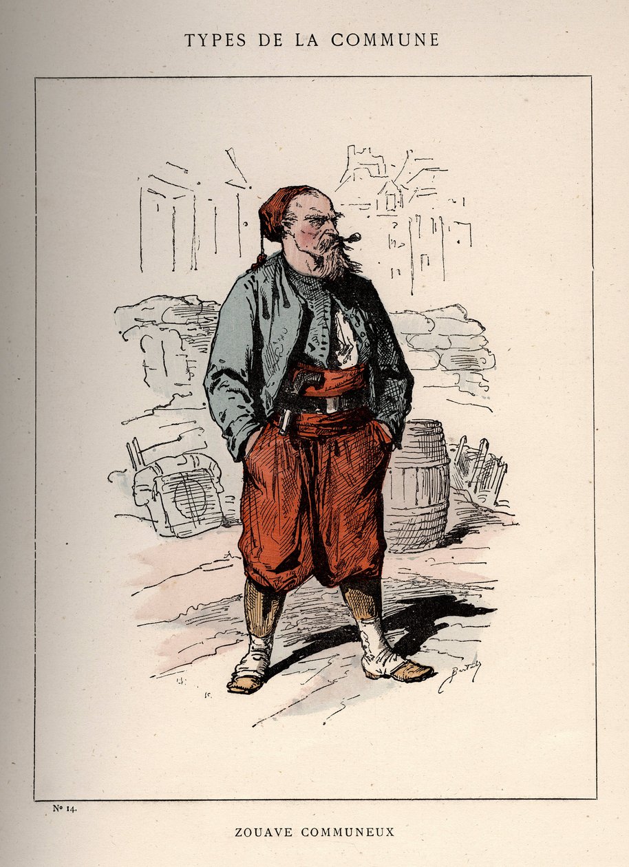 Paris Komünü: ZOUAVE COMMUNIEUX (14) tarafından “” Les Communeux