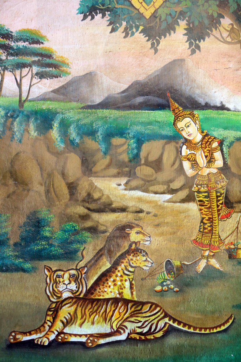 Hayvanlara şefkat. Shakyamuni Buddha