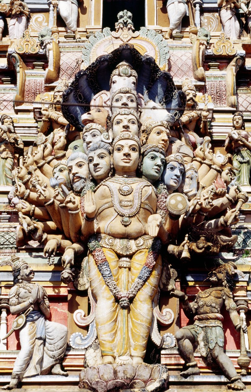 Hindu tapınağının dekoratif detayı, Colombo, Sri Lanka by Benjamin Baud