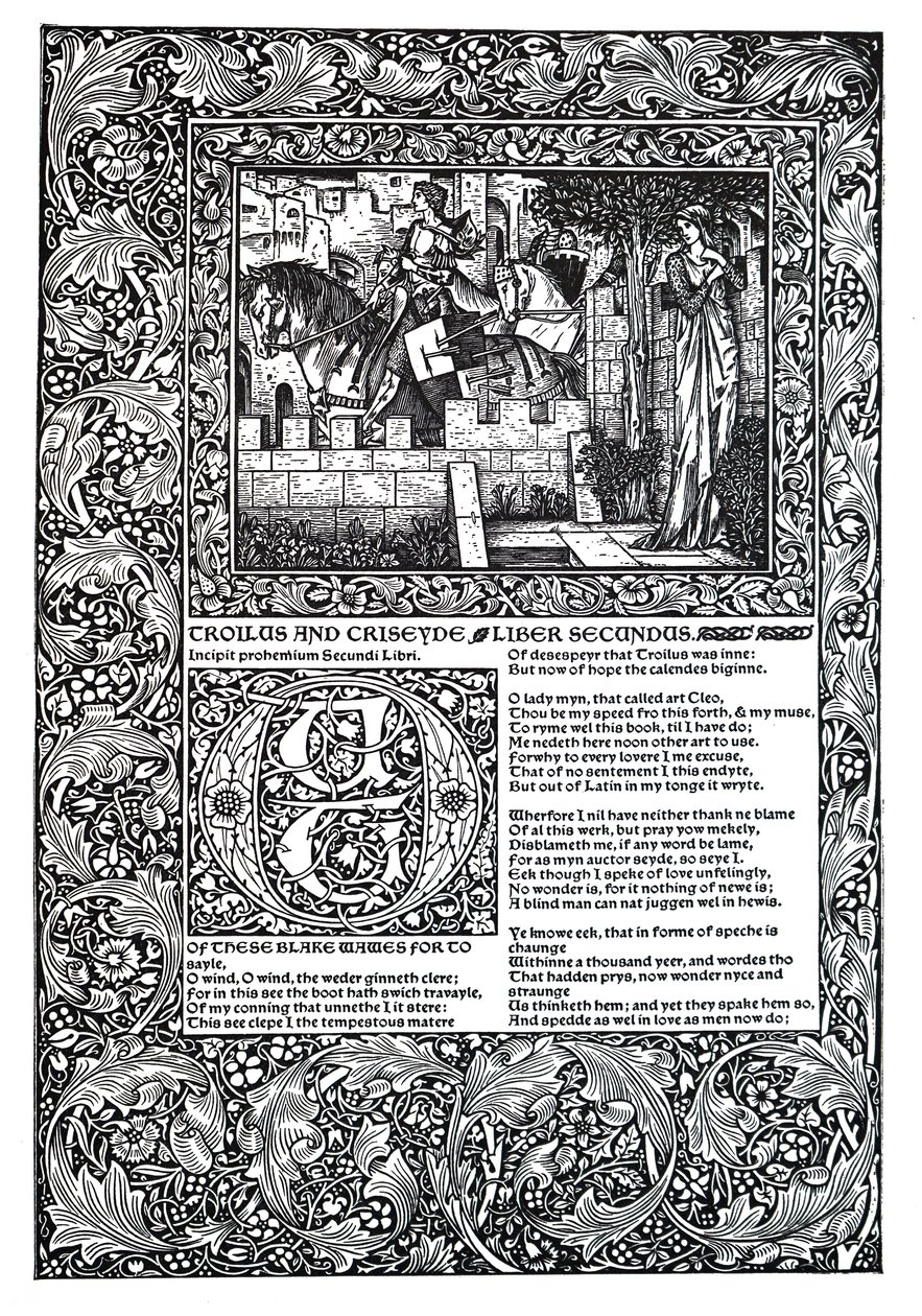 Geoffrey Chaucer tarafından dekoratif şiir by Unbekannt