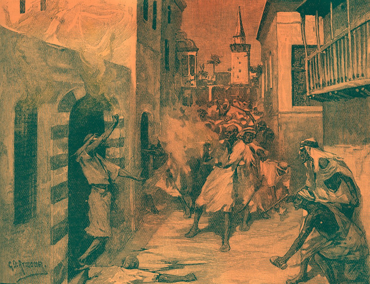 Suriye'nin Şam kentinde Hristiyanlara karşı gösteri by Unbekannter Künstler