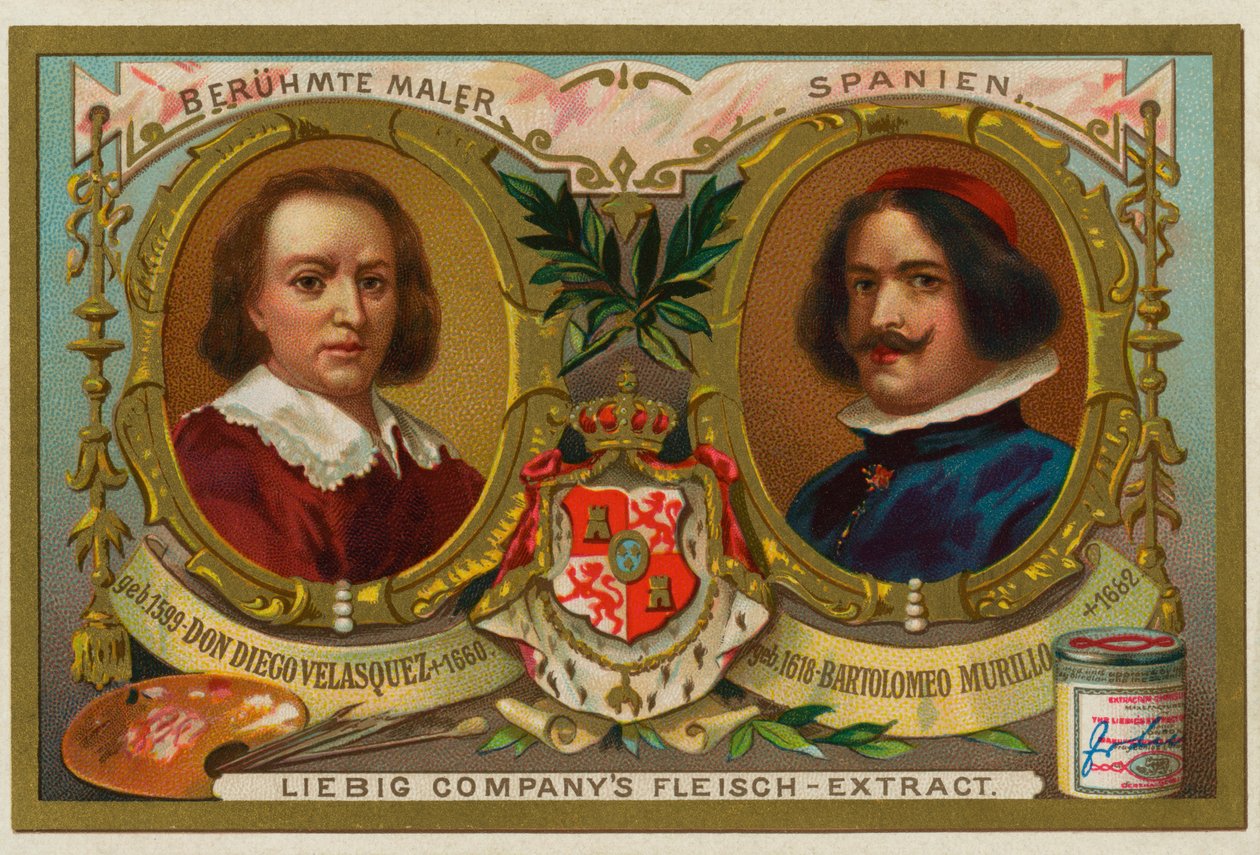 Don Diego Velazquez ve Bartolomeo Murillo by Leopold Blonder
