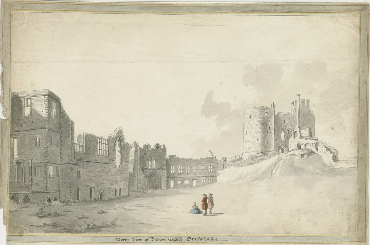 Dudley Kalesi: sepya yıkama çizimi, nd [c 1790] by Unbekannt