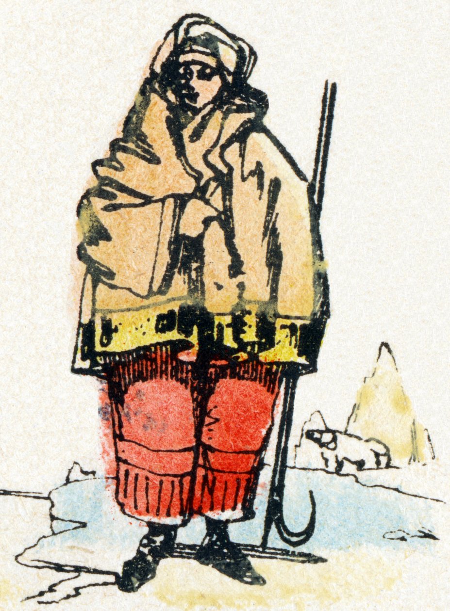 E - Esquimaux - Alfabe - çocuk eğlencesi - Görüntü epinal, popüler seri c.1890 (illüstrasyon) by Unbekannt
