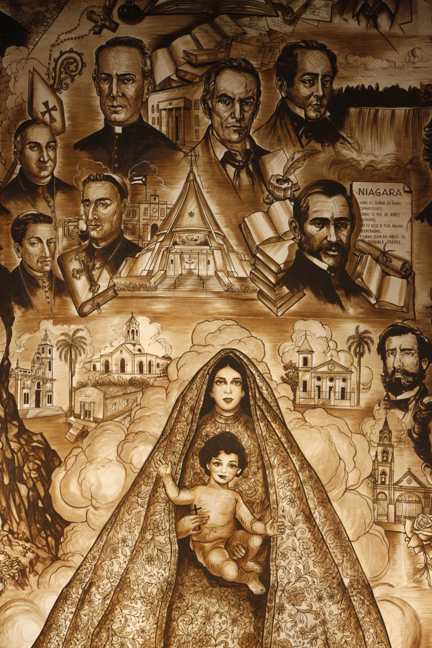 Ermitaj duvar resmi, Ermita de la Caridad kilisesinde fresk, Miami, Etats-Unis by Unbekannt