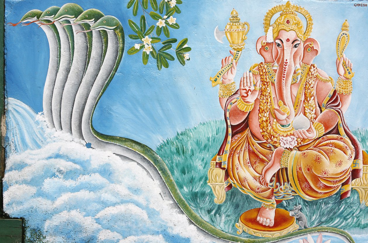 Fil başlı Hindu tanrısı Ganesh, Katmandu, Nepal by Unbekannt