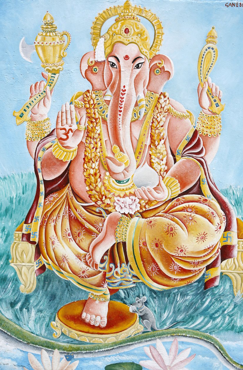 Fil başlı Hindu tanrısı Ganesh, Katmandu, Nepal by Unbekannt