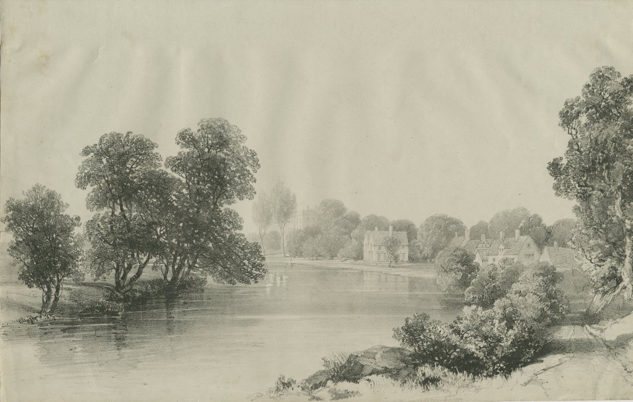 Elford Hall ve Rectory: litografi, nd [?19. yüzyıl] by Unbekannt