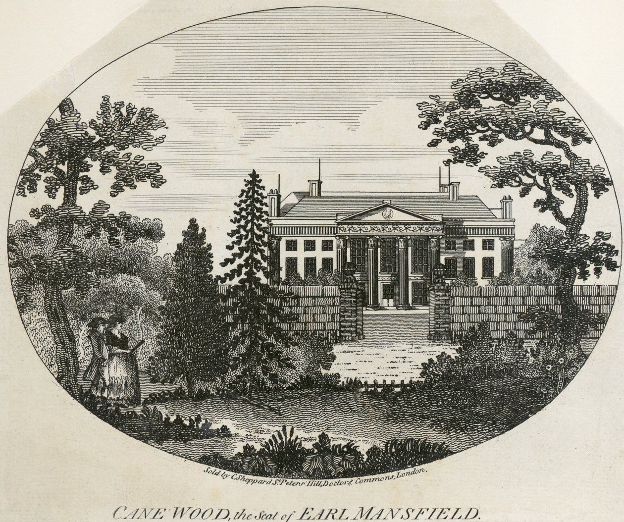 Kenwood Evi'nin gravürü by Unbekannter Künstler