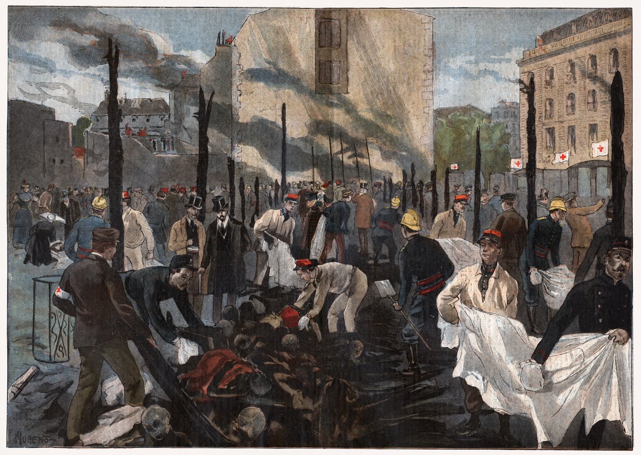 Bazar de la Charite'de yangın by Unbekannter Künstler