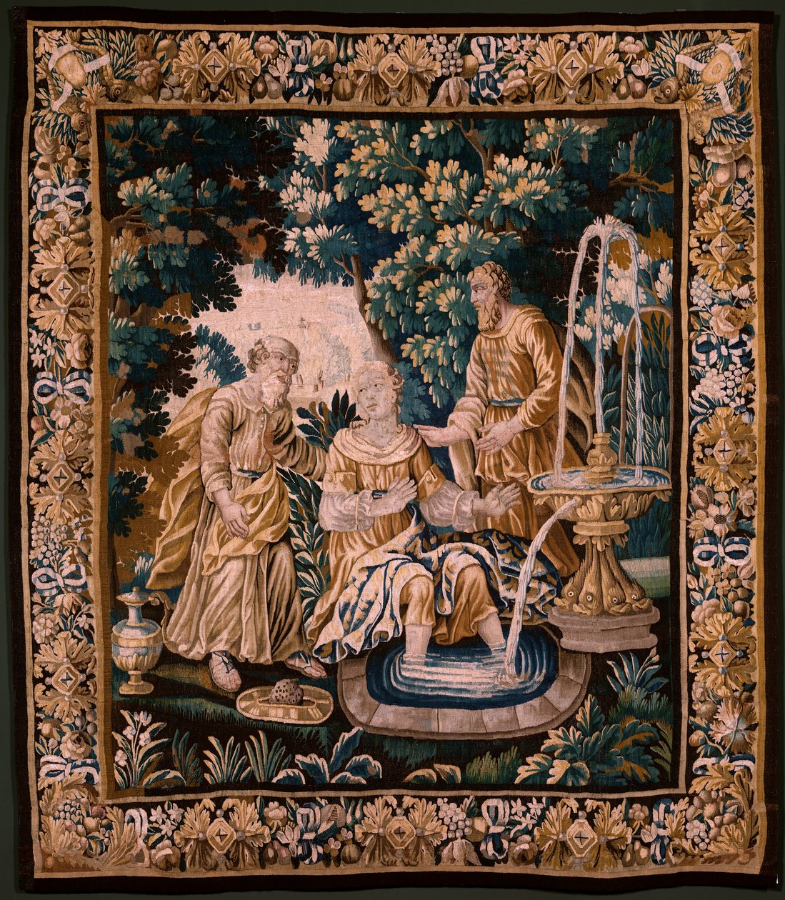 Flaman halısı. Suzanna ve Yaşlı (Suzanna ve Yaşlılar). Oudenaarde Atölyesi. 254x220cm. Env (82968)-2 00003. by Alec Hunter