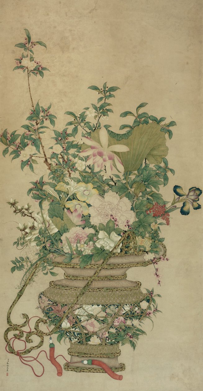 Dört Mevsim Çiçekleri, Qing hanedanı, 18.-19. yüzyıl by Unbekannt