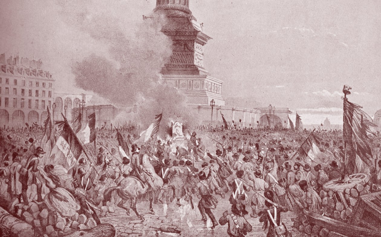 1848 Fransız Devrimi (gravür) by Nicolas d