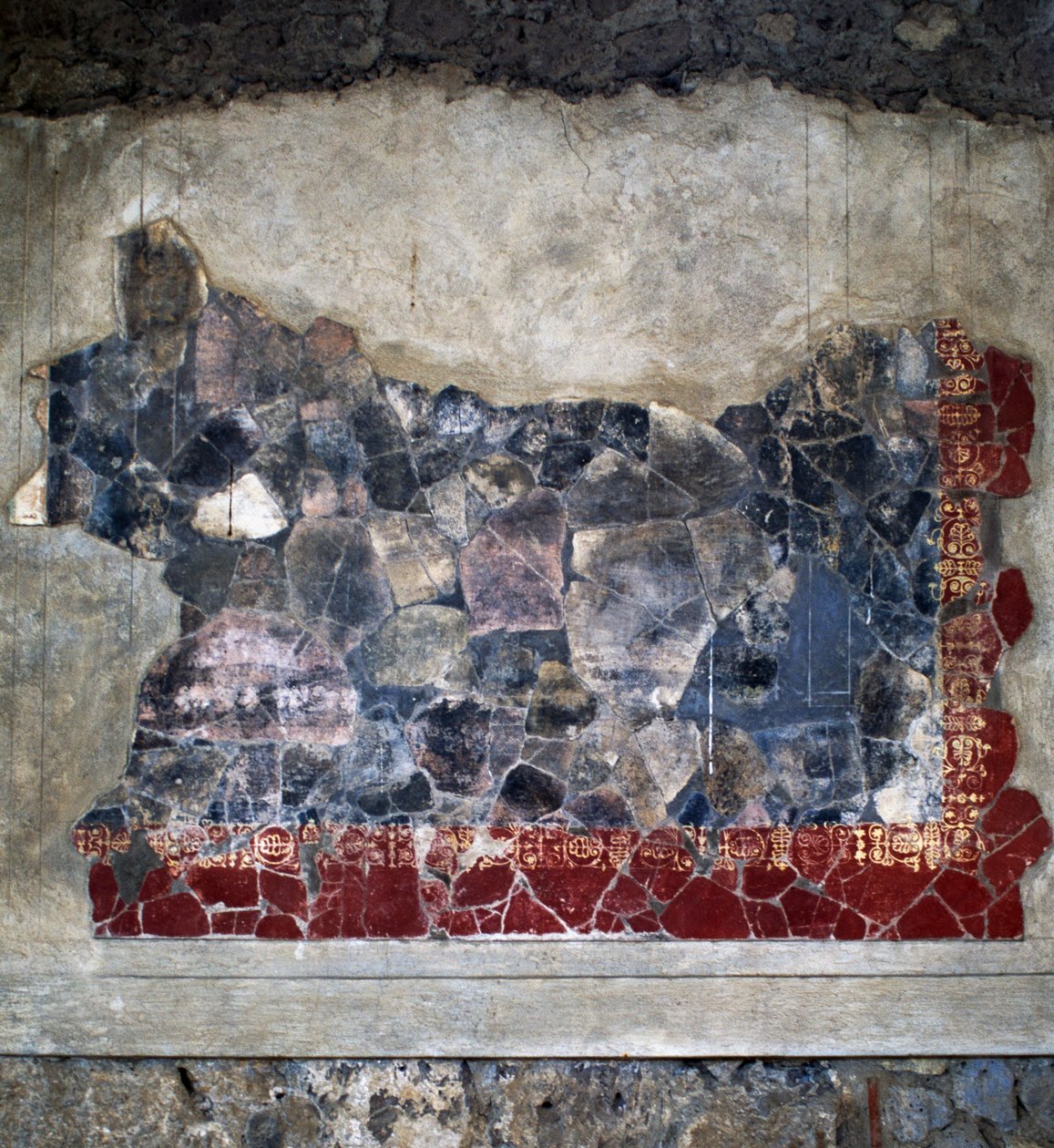 Fresk, Villa Arianna, Stabiae, Campania, İtalya, Roma uygarlığı, MÖ 2. yüzyıl, Detay by Benjamin Baud