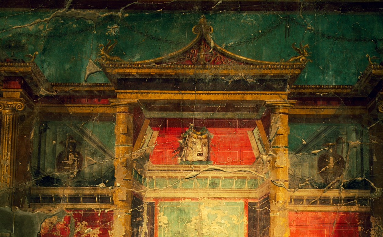 Salonda fresk, Villa Poppaea, Oplonti arkeolojik alanı, Torre Annunziata (Unesco Dünya Mirası Listesi) by Benjamin Baud