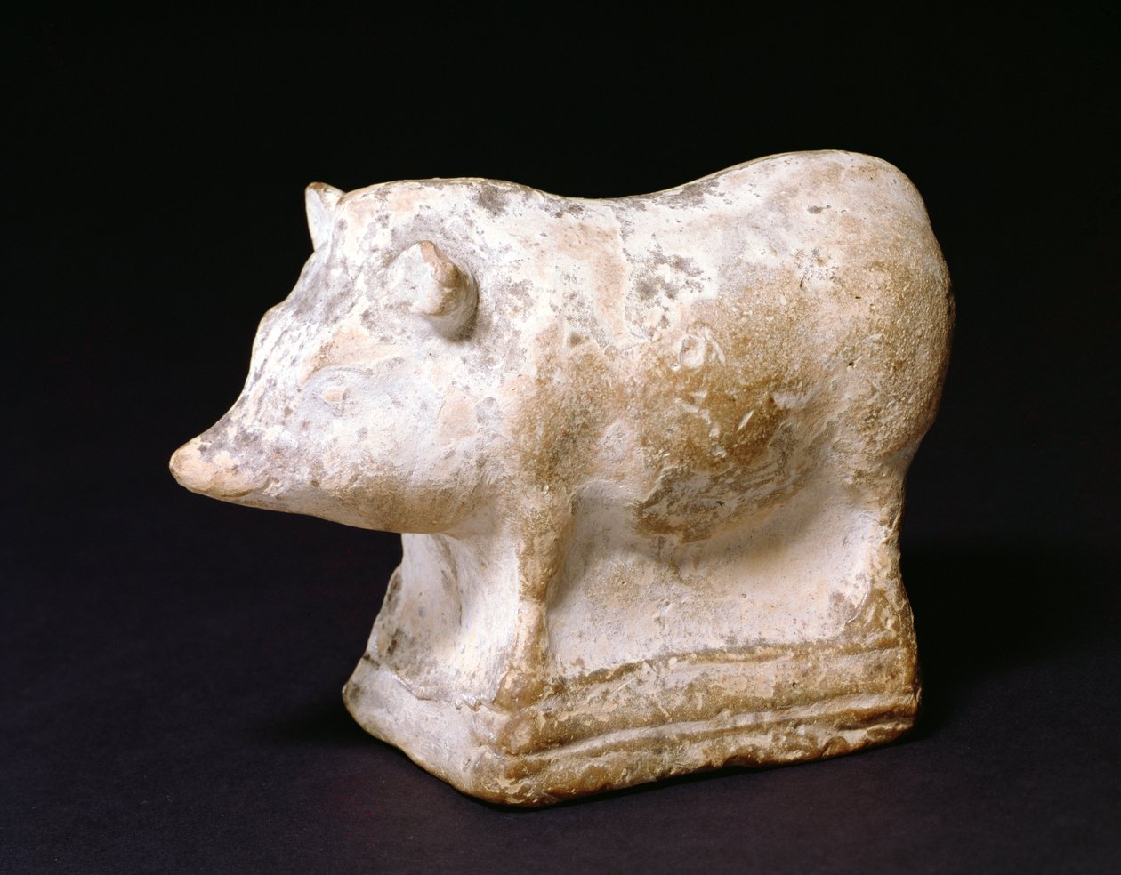 GR.4-1981 Eleusis, Yunanistan'dan domuz çıngırağı, MÖ 410-380 (pişmiş toprak) by Unbekannt