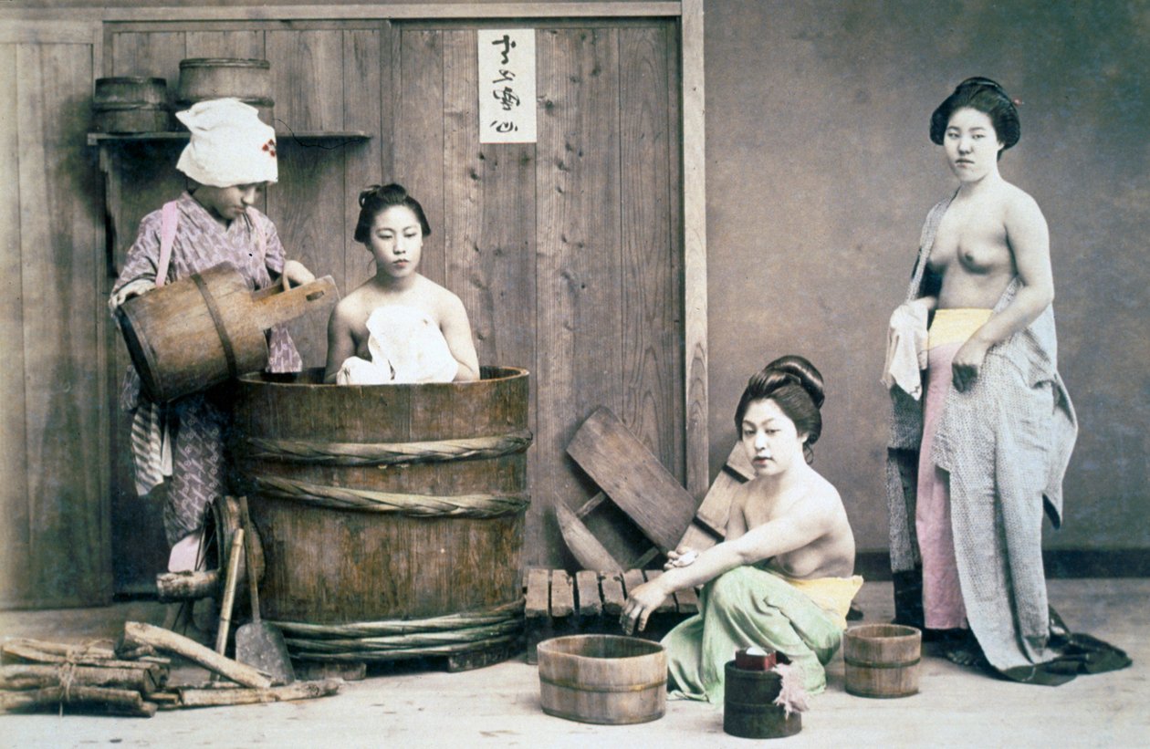 Geyşaların banyosu, 1880