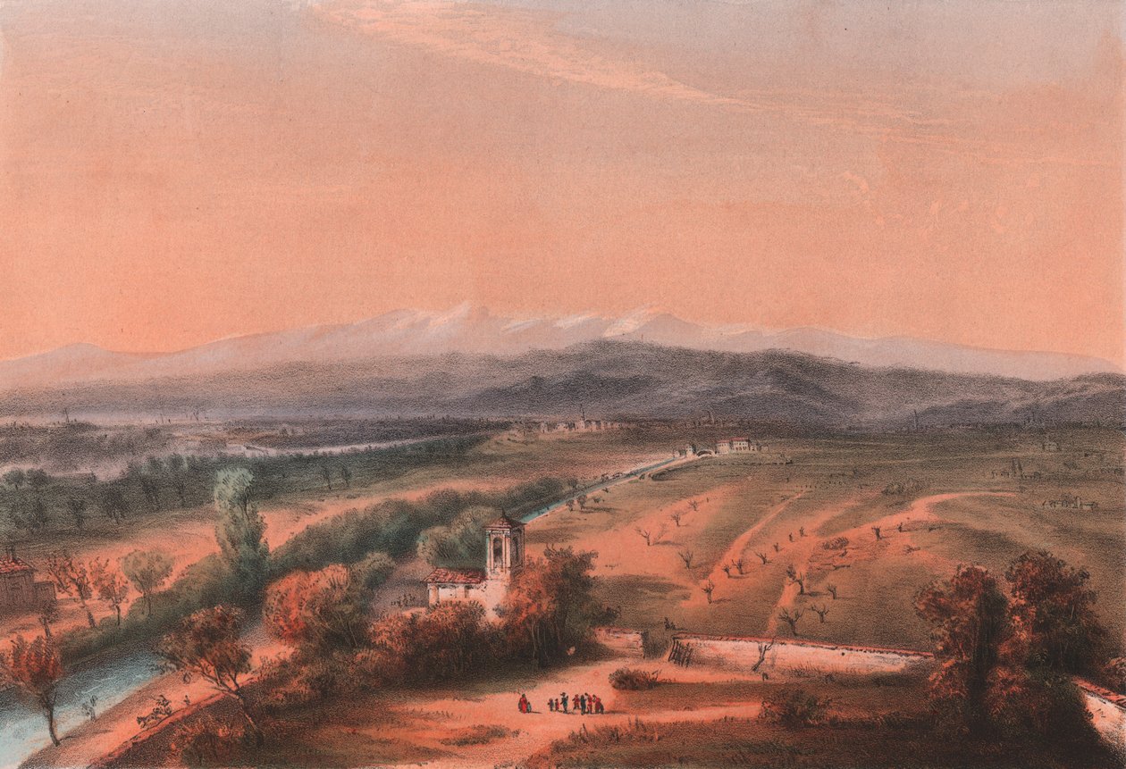 Magenta, Lombardiya savaş alanının genel görünümü by William M. Timlin