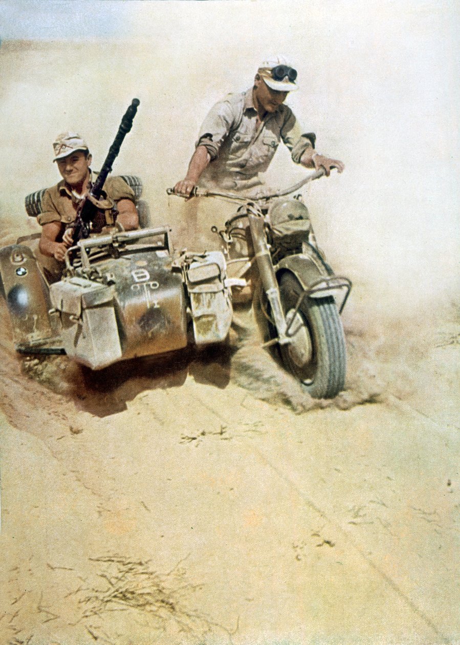Libya Seferi Sırasında Alman Askerleri (Afrikakorps) by Unbekannter Künstler
