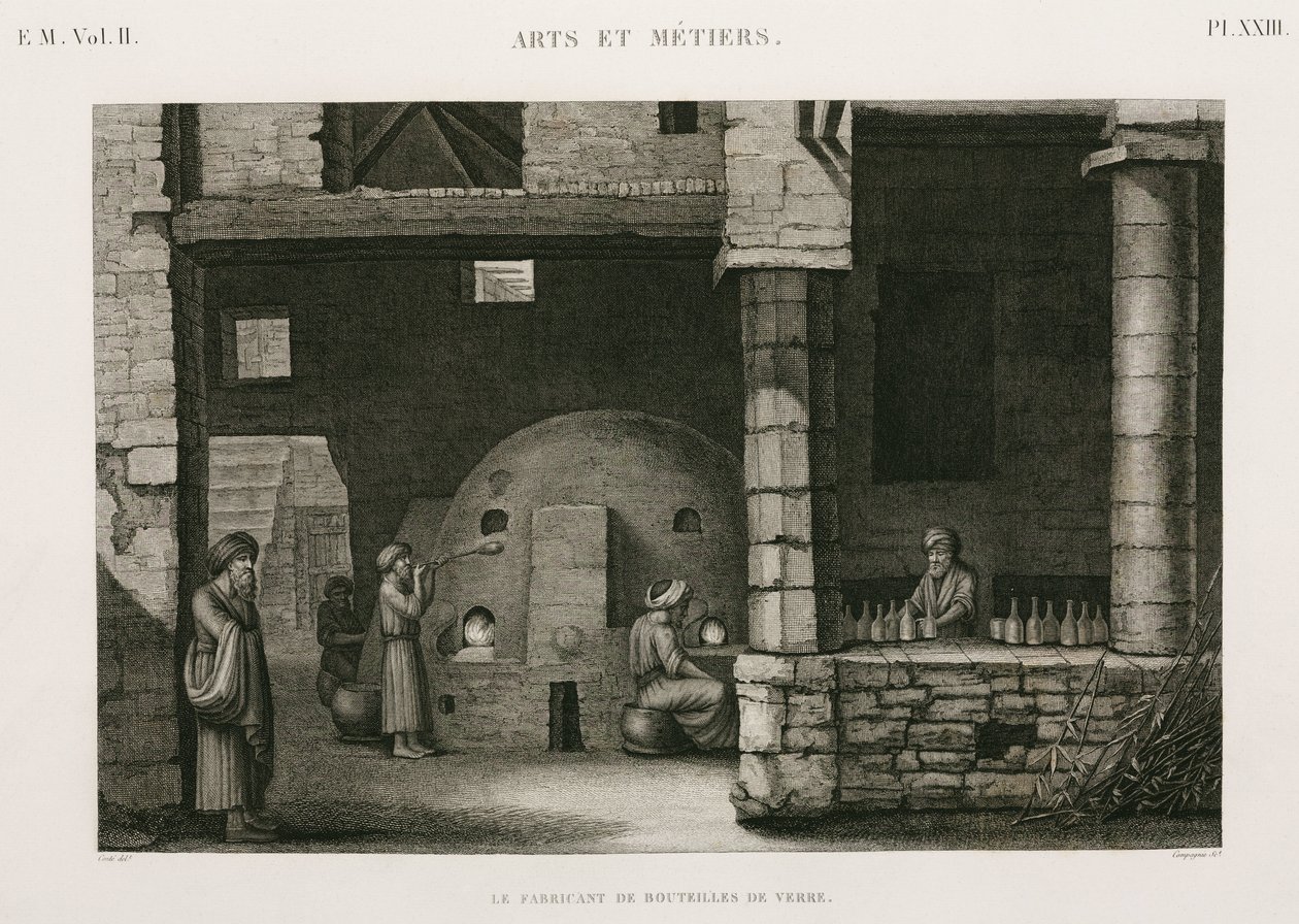 Cam İmalatı Glassworks, Mısır, c 1798 by Unbekannt