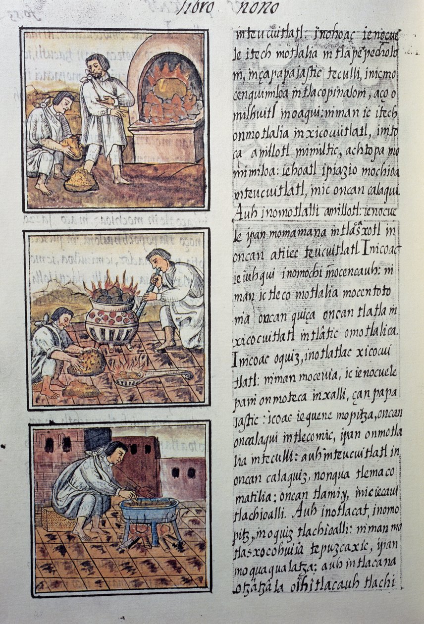 İspanyollar tarafından altın üretimi, Florentine Codex