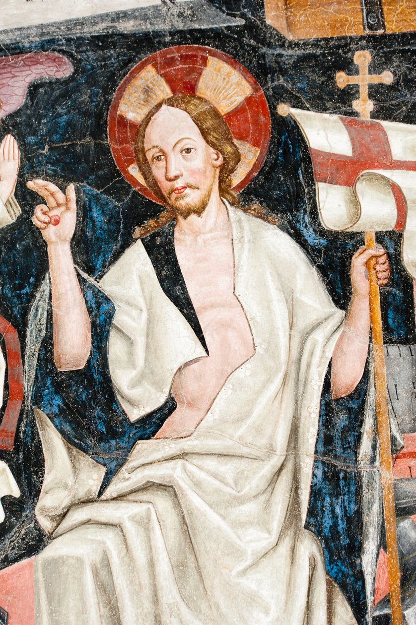 Gotik fresk; diriliş; 5. Manastır; Katedral; Briksen; Güney Tirol; İtalya; Avrupa by Unbekannt