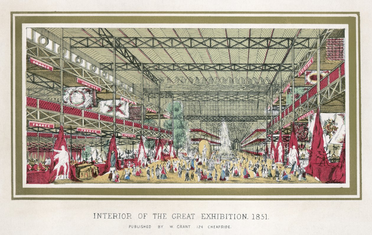 Hyde Park 1851'de Büyük Sergi by Unbekannter Künstler