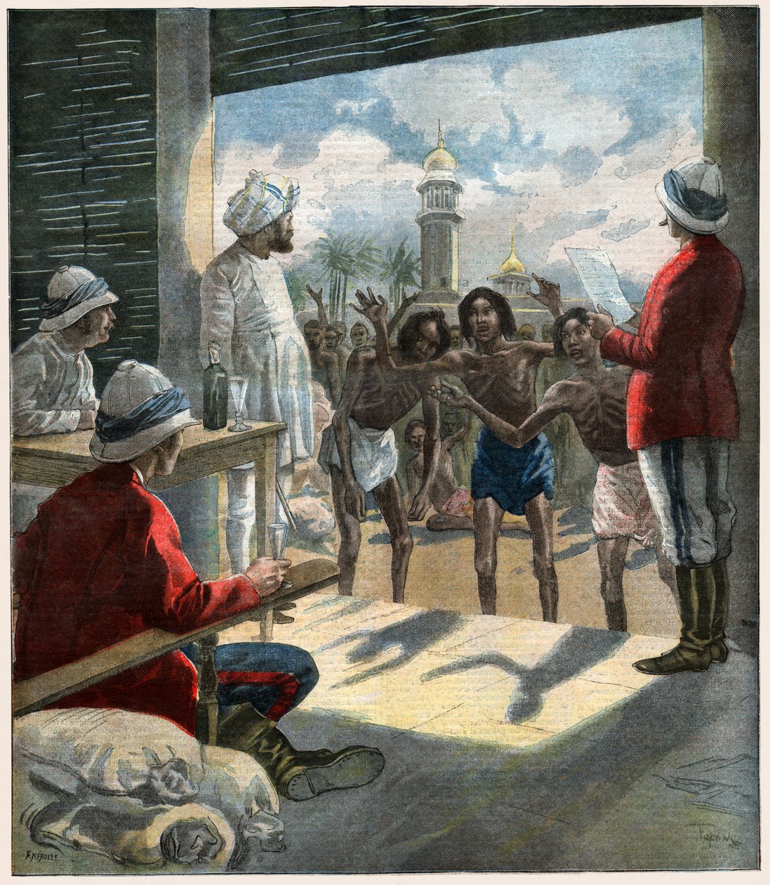 1897'deki büyük açlık by Unbekannter Künstler