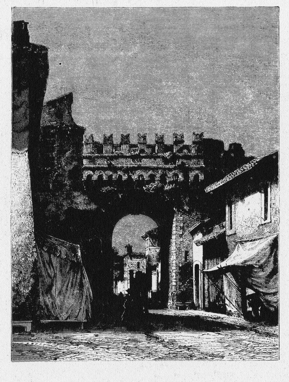 Antik Roma Tarihi. Porta Settimiana, Roma