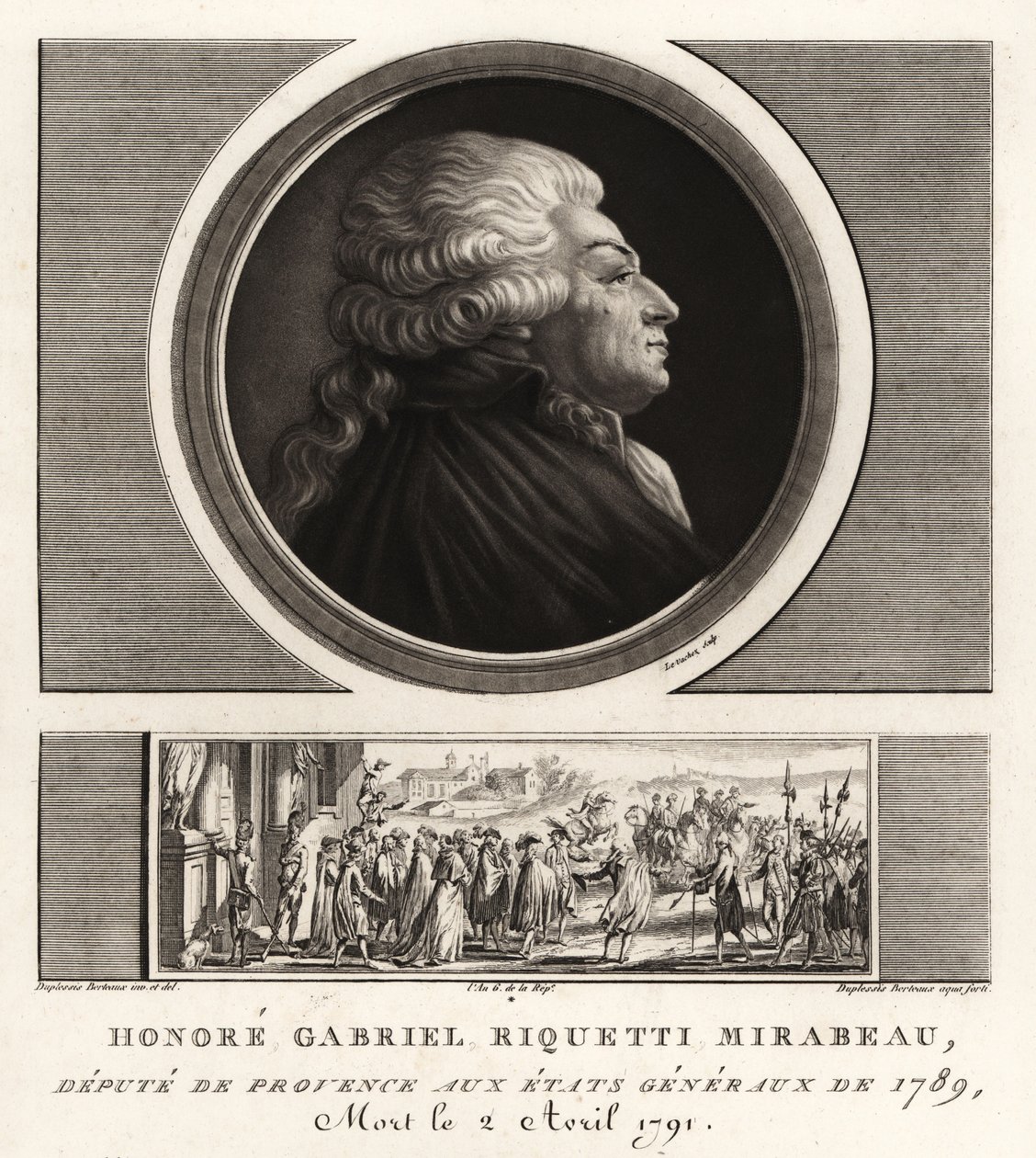 Honore Gabriel Riquetti, Mirabeau Kontu by Unbekannt