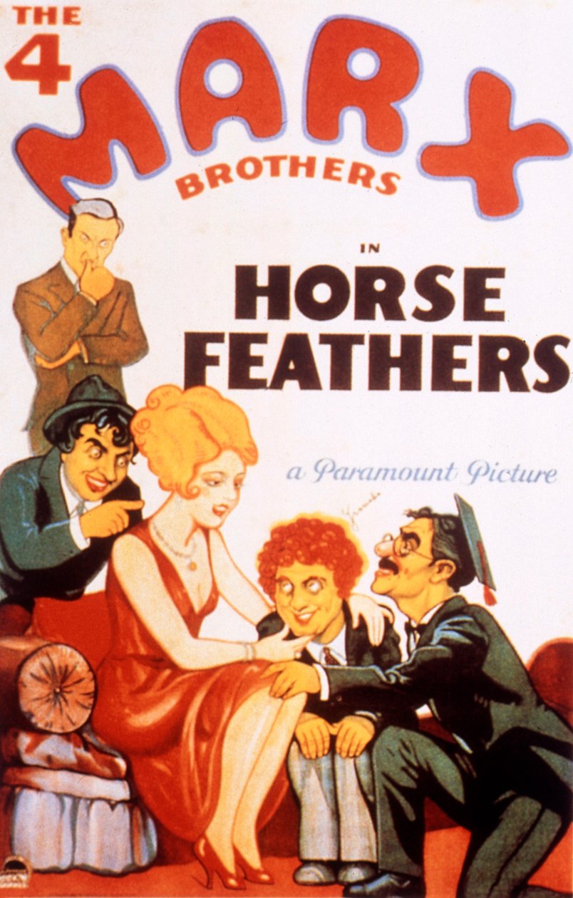 Marx Kardeşler ile At Tüyleri Film Posteri NormanzMcLeod 1932 by Unbekannt