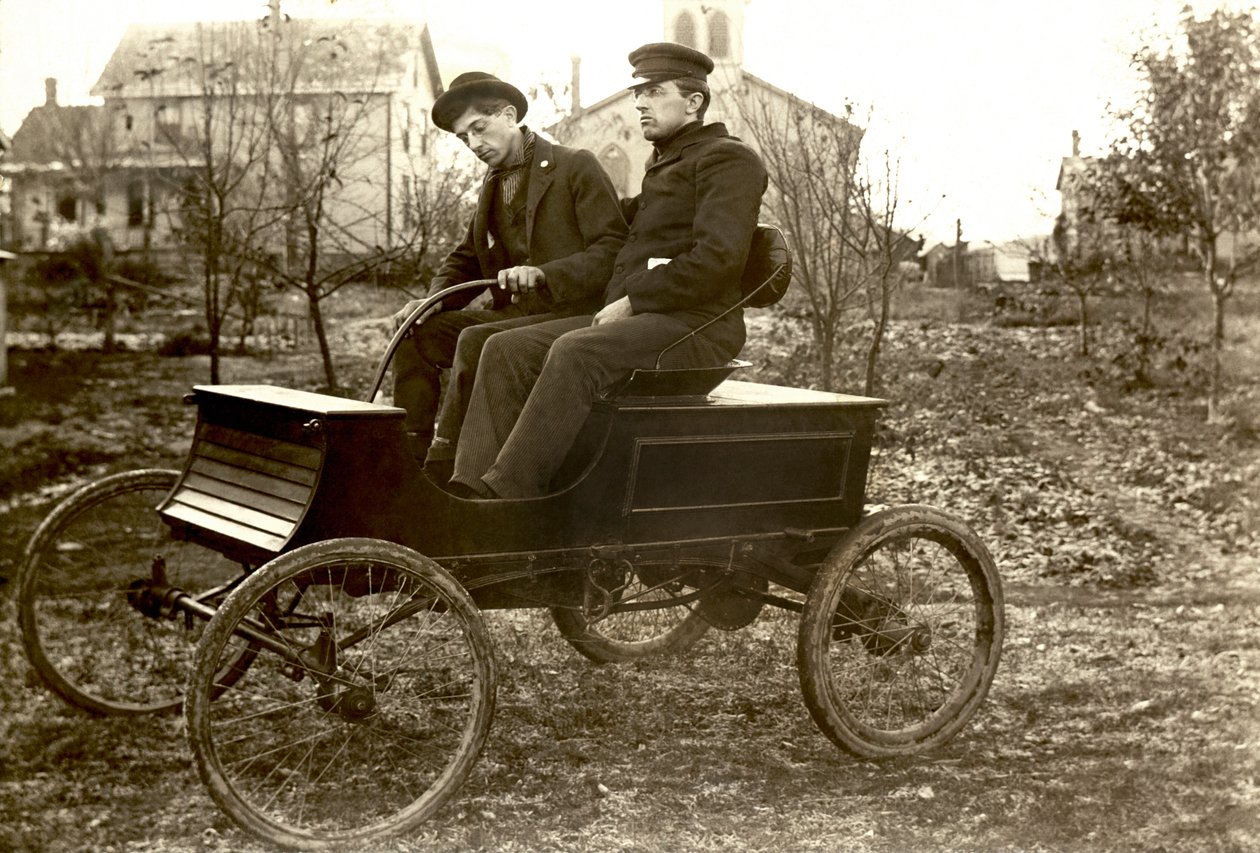 Hull Brothers Otomobil, Amerika Birleşik Devletleri, c.1903 (s/b fotoğraf) by Nicolas Liez