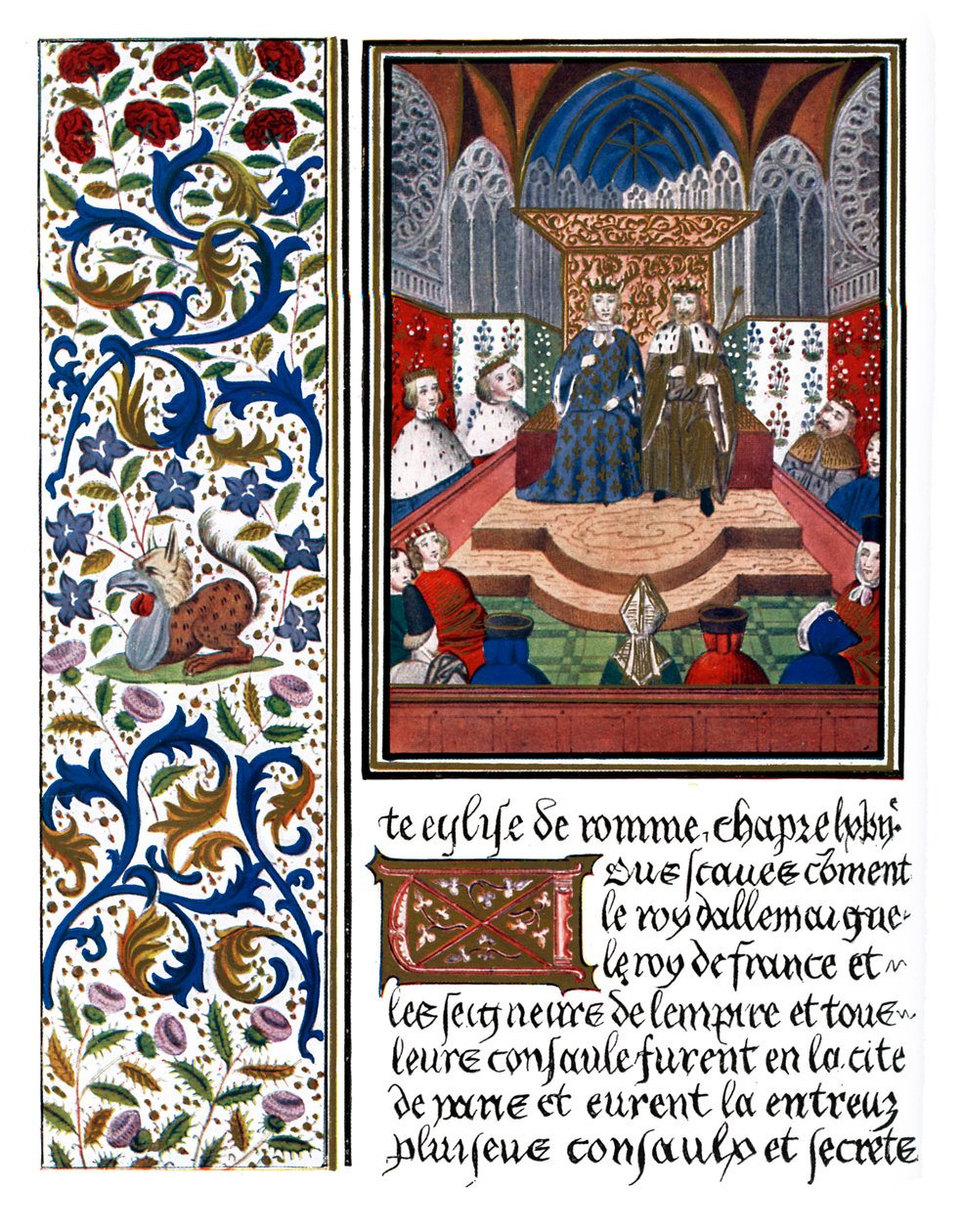 Wenceslaus ve Charles VI'nın ışıklı sayfası by Unbekannter Künstler